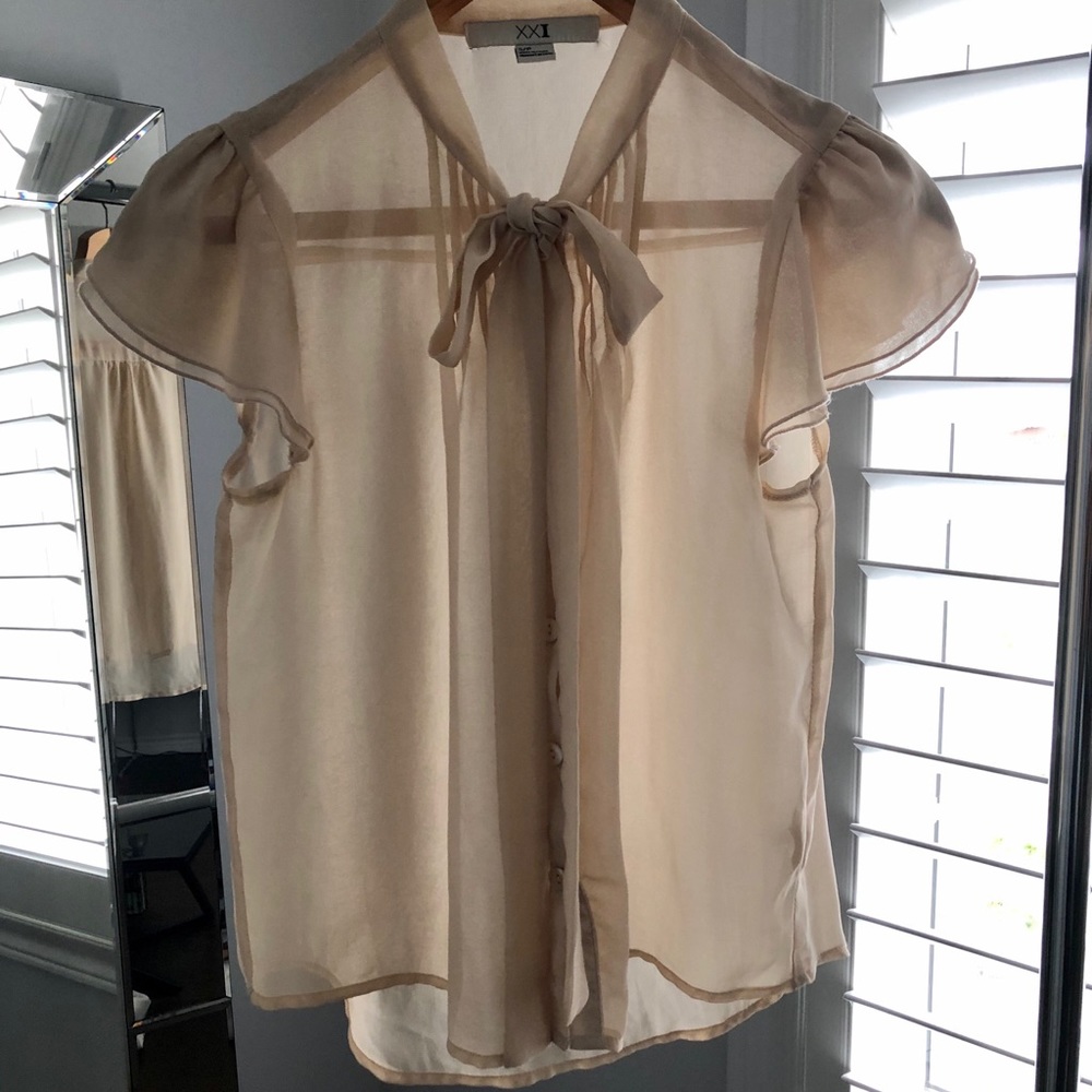 Forever 21 Bow Blouse